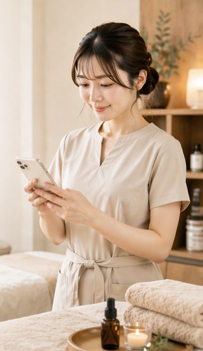 リラクゼーションサロンのセラピスト